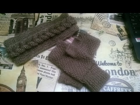 Видео: Митенки спицами