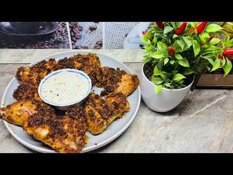 Видео: Нереально Вкусно!! Восхитительные КРЫЛЫШКИ Хрустящие снаружи и Сочные внутри! С ароматным Соусом!