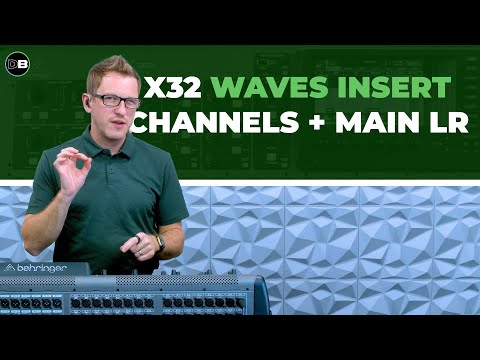 Видео: Как вставить Waves SuperRack Performer в каналы и основной LR - X32 / M32