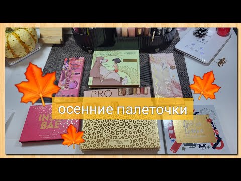 Видео: Мои палетки теней на Осень 🍂