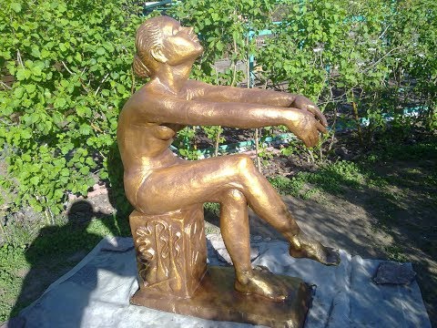 Видео: Бетонная скульптура. Как я ее делаю. The concrete sculpture. How i create it.