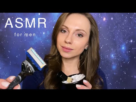 Видео: МУЖСКОЕ БРИТЬЕ к ПРАЗДНИКУ🪒АСМР Ролевая игра🧔‍♂️ MEN'S SHAVE🧼ASMR Roleplay🪒