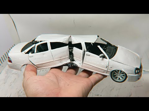 Видео: Лимузин из ПРИОРЫ, распил пополам, из ПЛАСТИЛИНА, краш тест, уничтожение