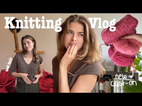 Видео: Новая пряжа, новый проект, настроение Дня рождения и вязание свитера Винни на моей тестовой вязан...