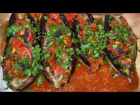 Видео: Լցոնած սմբուկ ջեռոցում🍆🍆 #баклажаны #баклажанывдуховке