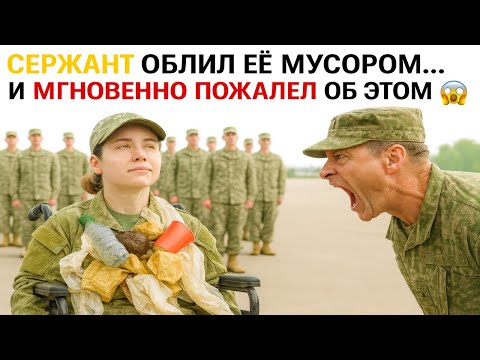 Видео: Сержант облил её мусором… и мгновенно пожалел об этом 😱
