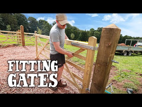 Видео: ПОДВЕСНЫЕ ДЕРЕВЯННЫЕ ВОРОТА