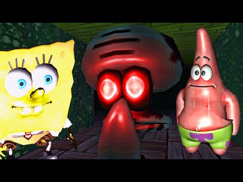 Видео: Squidward, what's wrong with you? - СКВИДВАРД МАНЬЯК - Игра - Хоррор - Прохождение