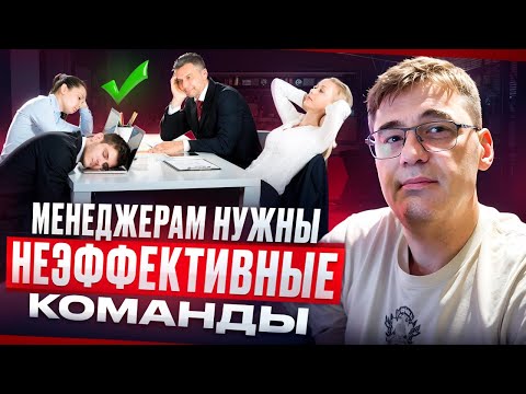 Видео: Менеджерам нужны неэффективные команды