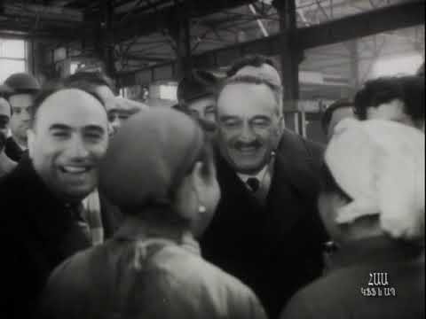 Видео: Ա. Ի. Միկոյանը Հայաստանում / А. И. Микоян в Армении / Anastas Mikoyan in Armenia (1962)