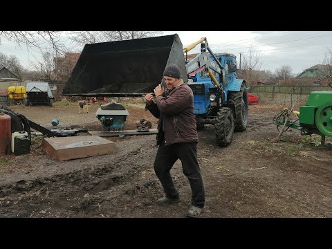 Видео: Осоромився з новим Куном, Трактор Т-40АМ перша шабашка...