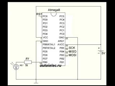 Видео: Создание проекта в Atmel Studio, первая программа!