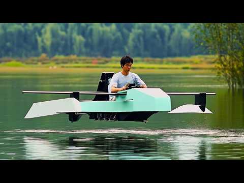 Видео: Мужчины построили гигантскую летающую лодку за 100 дней | DIY Ekranoplan от @MojieAirCrafting