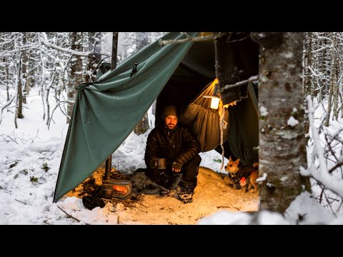 Видео: Зимний кемпинг с гамаком-палаткой