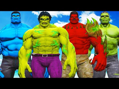 Видео: Халк против Дикого Халка против Адского Халка против Синего Халка - Эпическая битва