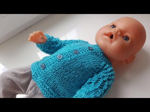 Видео: Кардиган для беби бона.