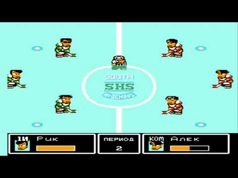 Видео: Хоккей без правил - полное прохождение [NES], Hockey без правил игра на денди, игра на денди хоккей