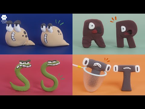Видео: Alphabet Lore QRST _ Создание глины и остановки анимации