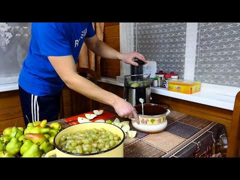 Видео: Домашнее вино из груши и винограда (очень вкусное) простой рецепт!