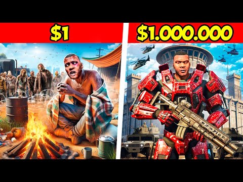 Видео: БУНКЕР ДЛЯ ЗОМБИ АПОКАЛИПСИСА ЗА 1$ vs 1.000.000$ в ГТА 5!  КОНЕЦ СВЕТА ЭКСПЕРИМЕНТ В GTA 5 ОНЛАЙН