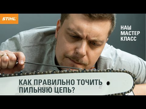 Видео: Как заточить цепь бензопилы STIHL / Мастер-класс от эксперта / Купи на Дачу