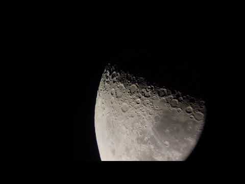 Видео: Опять, луна. Телескоп vixen 80/1200.