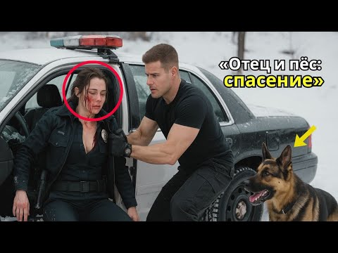 Видео: Отец-одиночка нашёл умирающую женщину-полицейского то что он и его пёс сделали, потрясло всю полицию