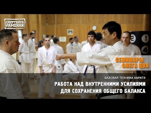 Видео: Каратэ Шотокан. Уроки Олега Цоя. Работа над внутренними усилиями для сохранения общего баланса