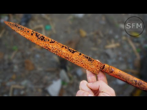 Видео: Реставрация старого ржавого японского ножа для суши