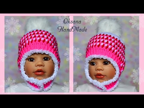 Видео: Шапка шлем крючком. Мастер класс. Hat crochet