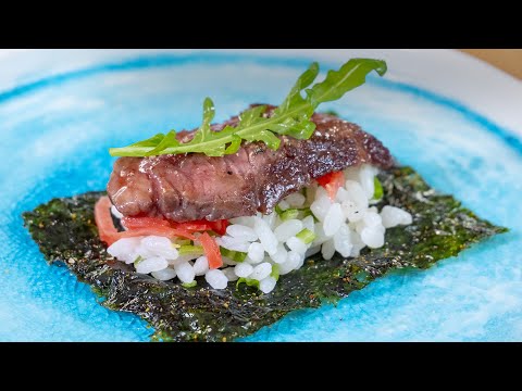 Видео: Шикарная закуска из говядины, как в Японии, просто, стильно, вкусно, за уши не оттащить