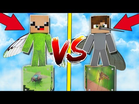Видео: КОМАР ЛАКИ БЛОК VS МУХА ЛАКИ БЛОК! НУБ ПРОТИВ ПРО! ВЫЖИТЬ НА 1 БЛОКЕ! #81
