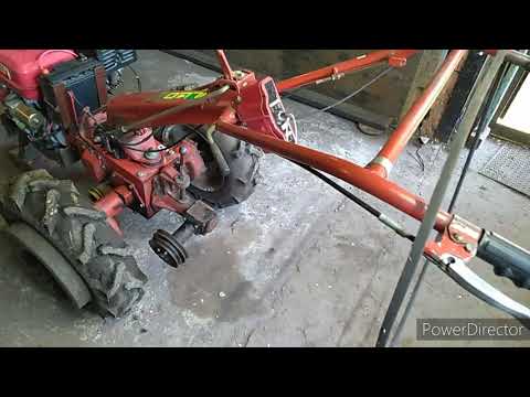 Видео: Смотрите. Краткий обзор, переделанная роторная косилка заря на мотоблоке агро.