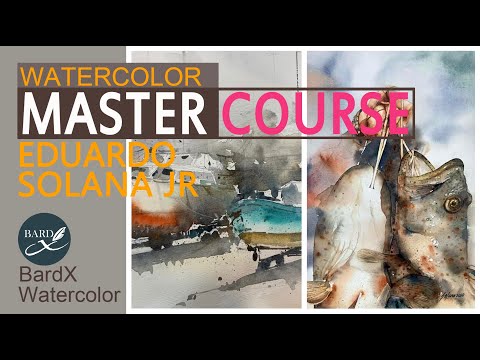 Видео: курс по акварельной живописи Эдуардо Солана#акварель#акварельныехудожники#руководство по акварели