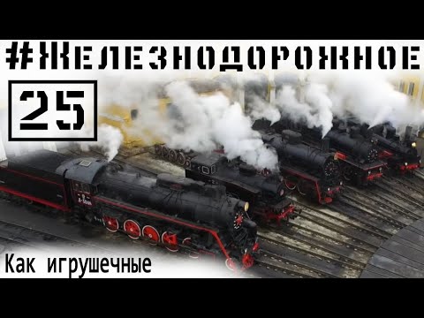 Видео: Знаковые паровозы эпохи в одном месте Ов, Эр, Эу, 9П, Л. Железнодорожное - 25 серия