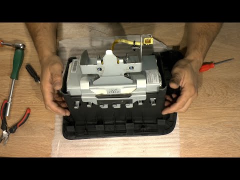 Видео: Nissan Juke восстановление подушки безопасности пассажира