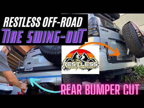 Видео: КРЕПЛЕНИЕ ДЛЯ ШИН Restless Off-Road для Lexus GX470 | ВЫРЕЗ БАМПЕРА | Фара Auxbeam GX-Series/Даль...
