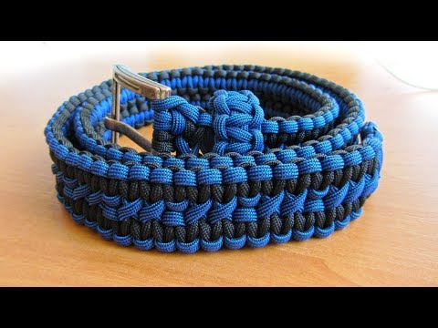 Видео: Ремень из паракорда / Paracord belt