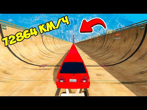 Видео: СПУСК БЕЗ ТОРМОЗОВ НА САМОМ ДЛИННОМ ЛИМУЗИНЕ ВАЗ 2113 ПО МЕГА ТРАМПЛИНУ В ГТА 5 ЭКСПЕРИМЕНТ GTA 5