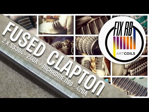 Видео: Универсальный Fused Clapton | 2 X SS304 - 24GA + NICHROME N80 - 42GA | Build Tutorial