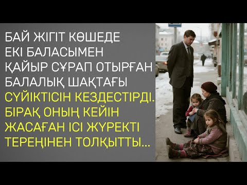Видео: Бай жігіт көшеде екі баласымен қайыр сұрап отырған балалық шақтағы сүйіктісін кездестірді. Бірақ
