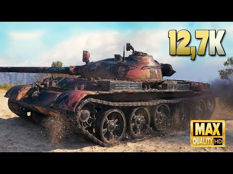 Видео: T-62A: почти 13 тыс. урона на карте Steppes - World of Tanks