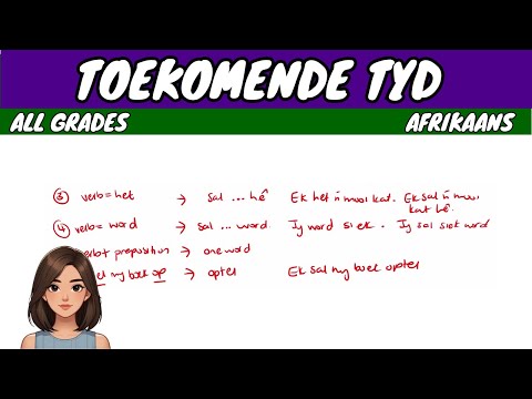 Видео: Будущее время | Afrikaans FAL