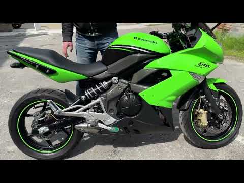 Видео: Осмотр мотоцикла Kawasaki Ninja ER400R с пробегом 5727км
