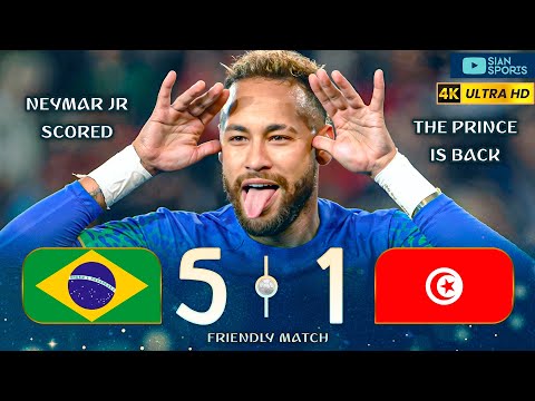 Видео: НЕЙМАР УСТРОИЛ ШОУ, А СБОРНАЯ БРАЗИЛИИ УНИЖИЛА ТУНИС ИСТОРИЧЕСКОЙ ПОБЕДОЙ