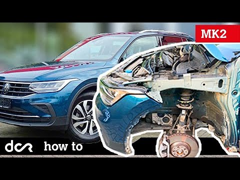 Видео: VW Tiguan II - Снятие переднего крыла (Как снять переднее крыло)