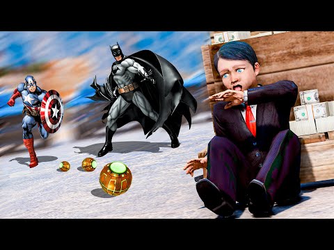 Видео: Супергеройлар Кішкентай Джонниді құтқаруда! (GTA V)