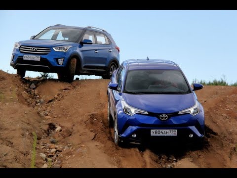 Видео: Toyota C-HR - Hyundai Creta: тест, обзор - лучшее враг хорошему