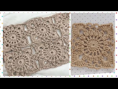 Видео: Очень простой, АЖУРНЫЙ КВАДРАТ КРЮЧКОМ/crochet pattern/crochet openwork square/Häkelmuster