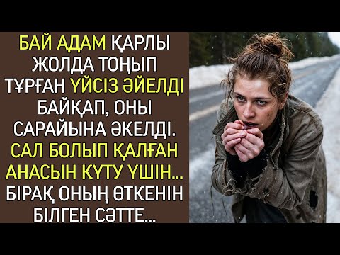 Видео: Бай мұзда тоңып тұрған әйелді үйіне әкеліп, сал болып қалған шешесіне күтуші етті…